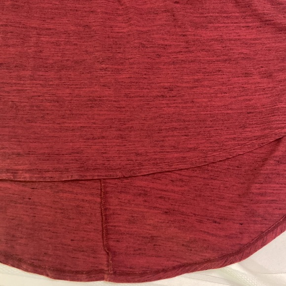 Burgundy High Low Tee Shirt Fit & Flare Dress Excellent Used Condition Size S - Picture 6 of 7